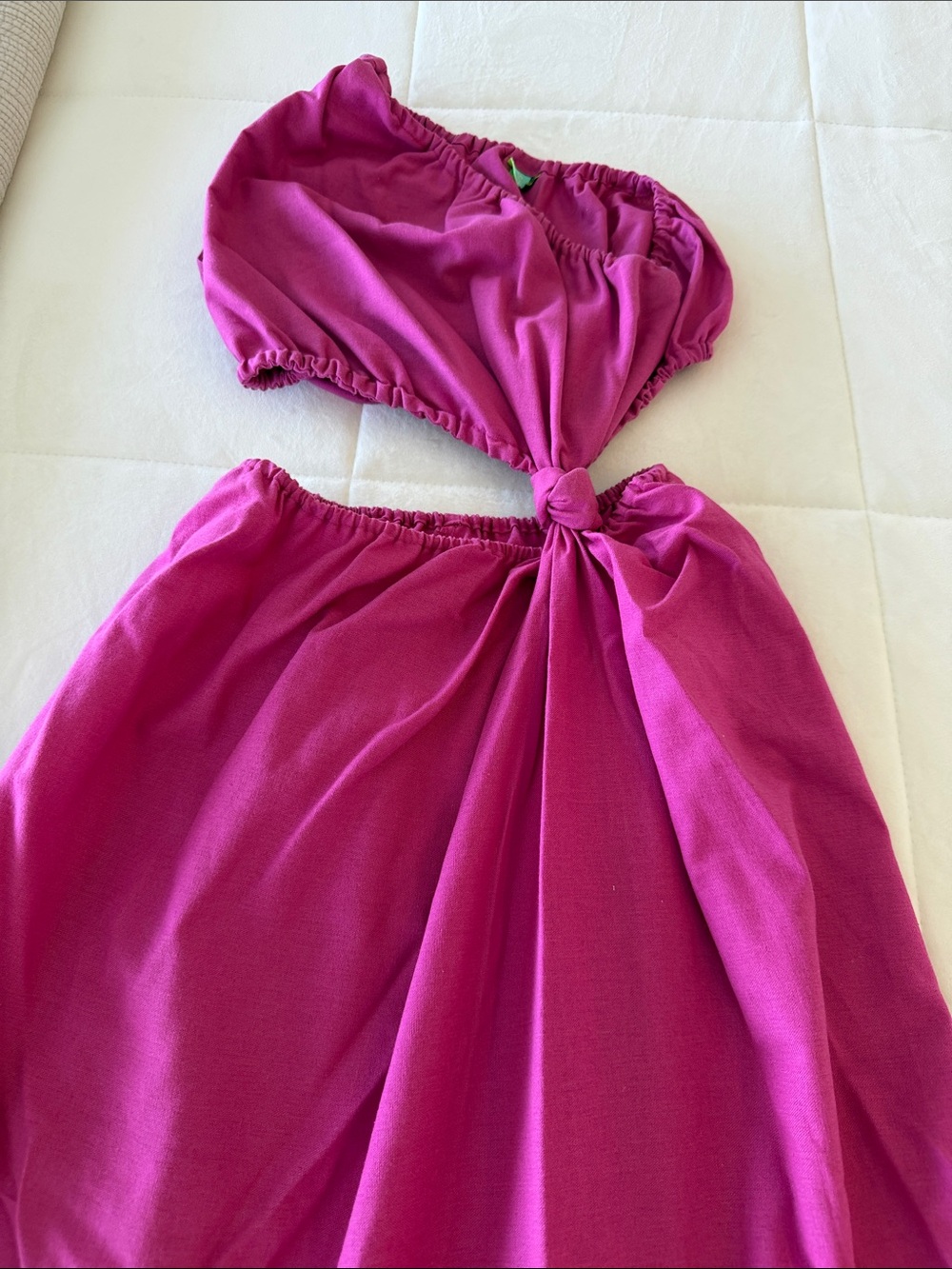 FARM Rio Fuchsia Pink Maxi Dress with Cutout Knot - Picture 4 of 13